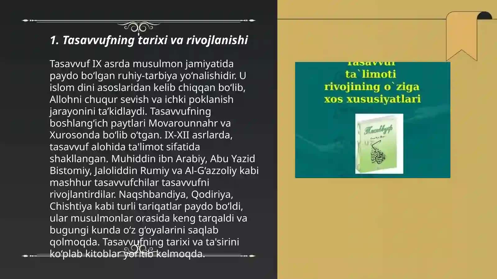 Tasavvuf talimoti 3