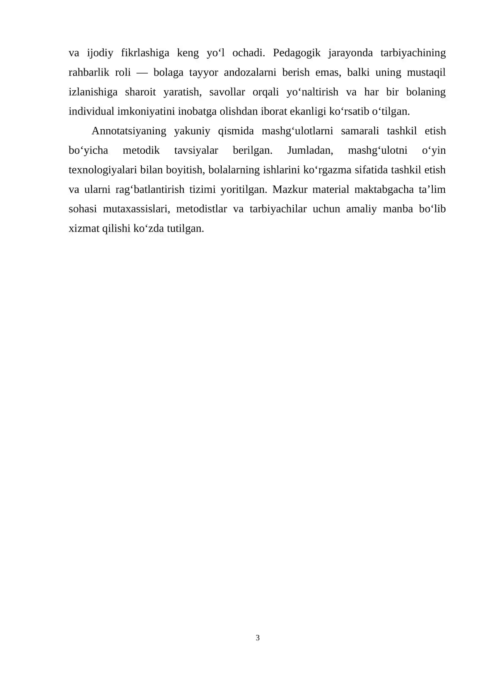 Maktabgacha ta’lim tashkilotida Tasviriy faoliyat mashg‘ulotlarini tashkil etish usullari 3
