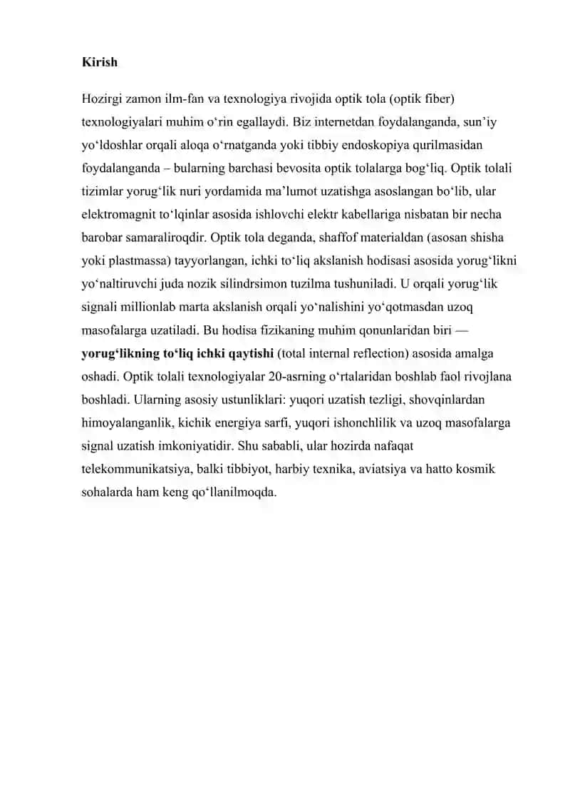 Tolali optikani rivojlanish tarixi 3