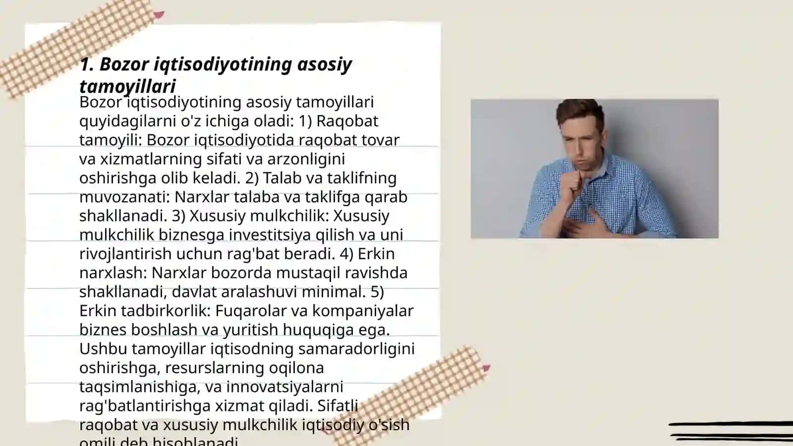 Bozor iqtisodiyotining asosiy tamoyillari 3