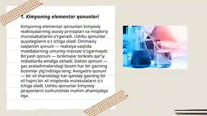 Kimyoning asosiy qonunlari 3