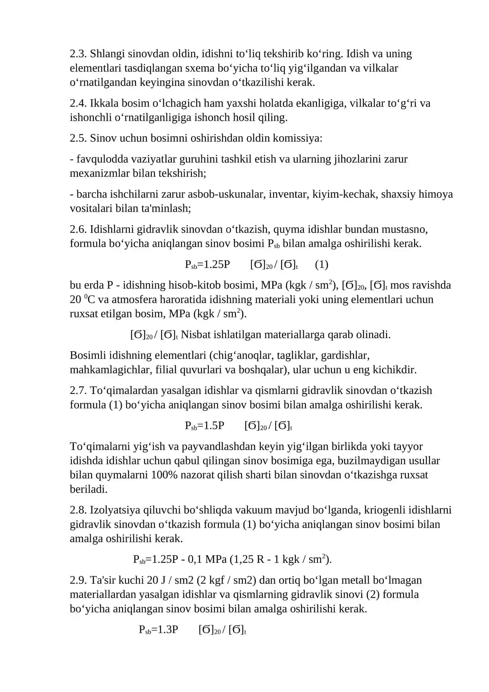 Fabrikalarda bosim ostida ishlovchi uskunalarda xavfsizlik qoidalarik qoidalari 3