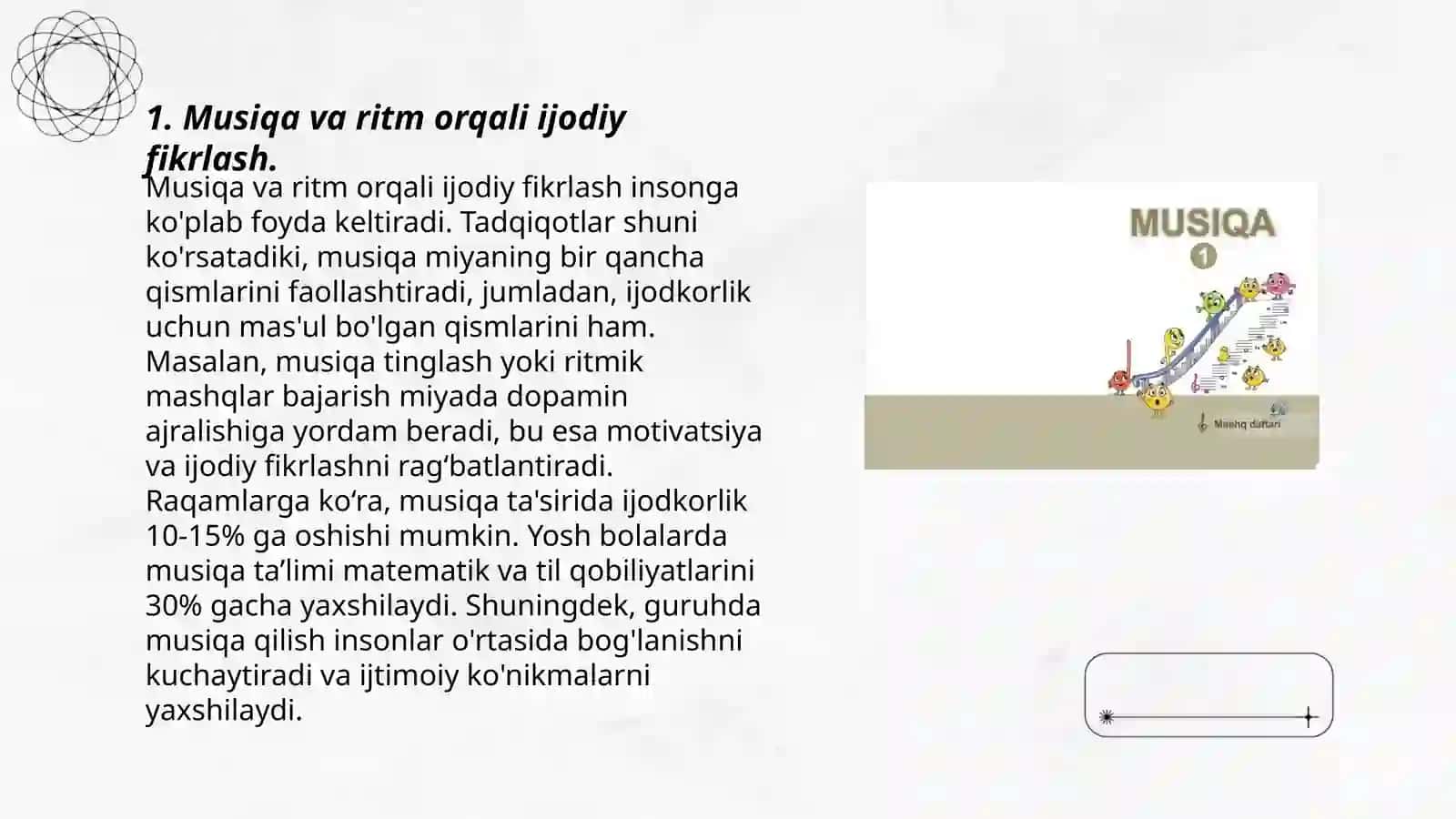 Musiqa va ritm orqali ijodiy ko'nikmalarni rivojlantirish 3