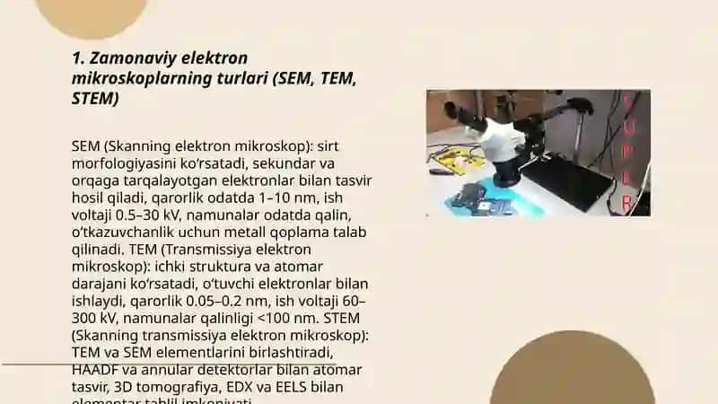 Zamonaviy electom mikraskoplar 3