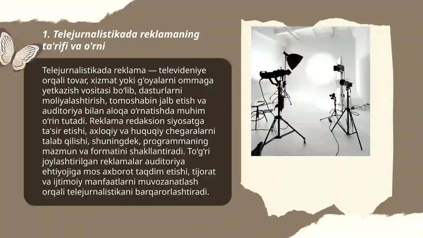Telejurnalistikada reklamaning o’rni va ahamiyati 3