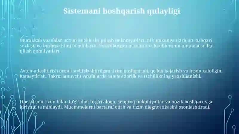 Qobiq dasturlar bilan ishlash afzalliklari 3