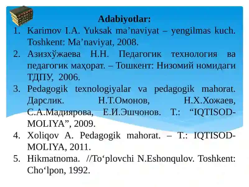 O‘QITUVCHI FАОLIYATIDА PЕDАGОGIK QОBILIYAT 3