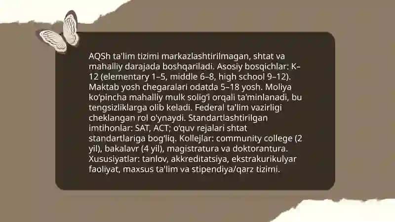 Xorijiy davlatlar ta'lim tizimi 3
