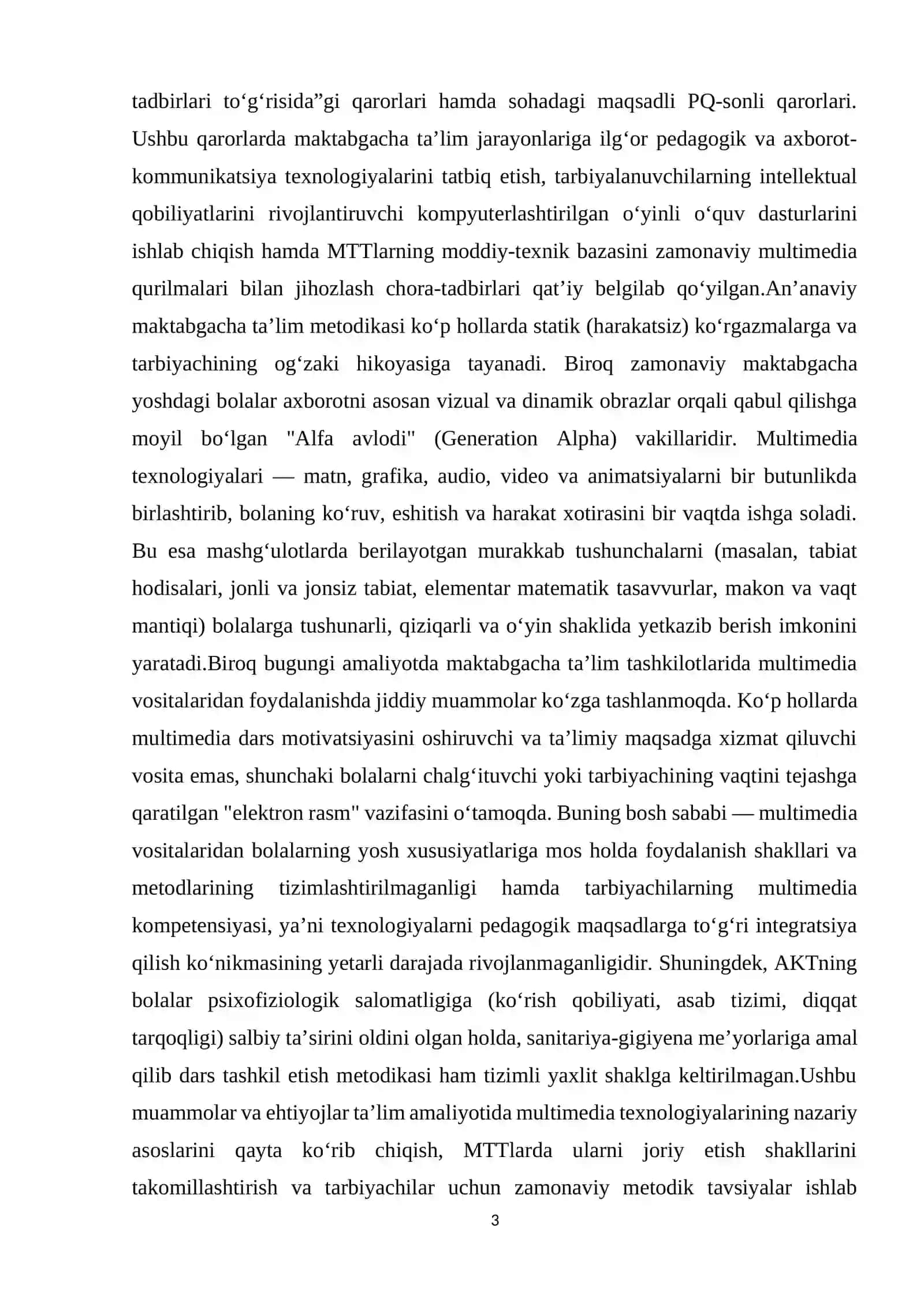 MAKTABGACHA TA’LIMDA MULTIMEDIA TEXNOLOGIYALARINING NAZARIY ASOSLARI 3