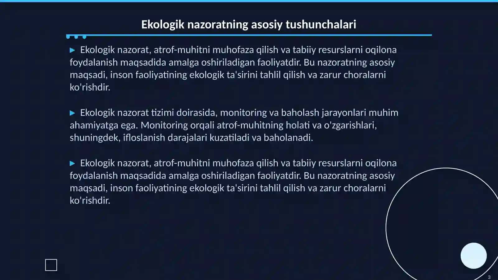 Davlatning ekalogik nazorat vositalari va usullari 3