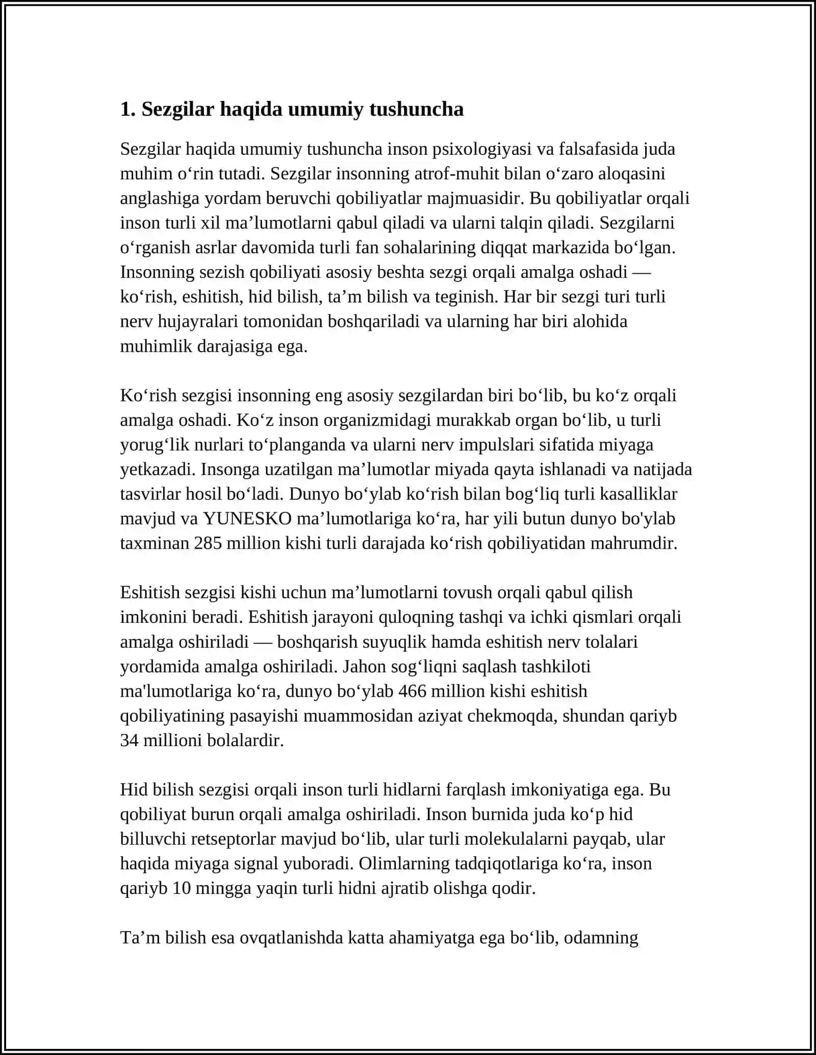 SEZGILAR HAQIDA UMUMIY TUSHUNCHA VA UNING NERV-FIZIOLOGIK ASOSLARI 3