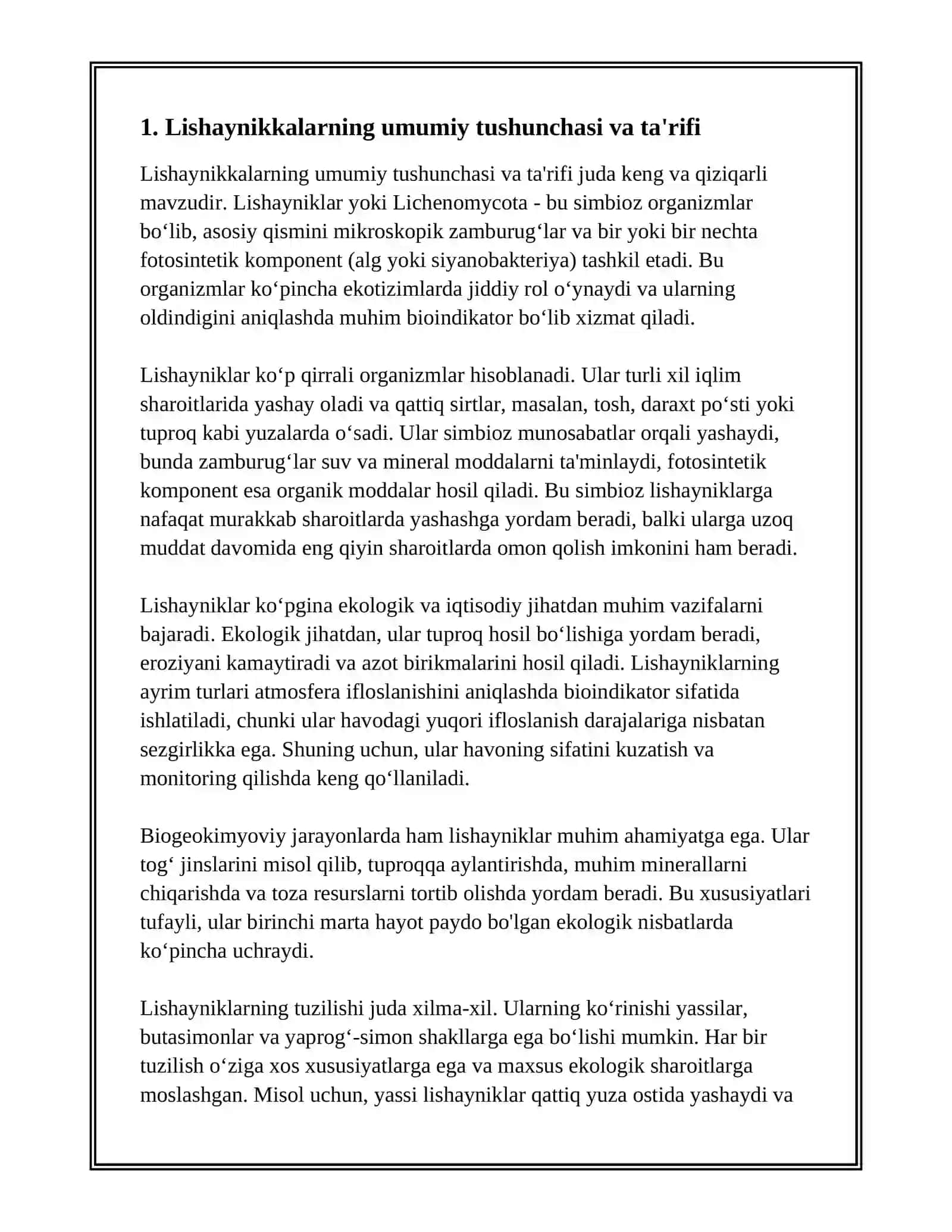 LISHAYNIKLAR-LICHENOMYCOTA 3