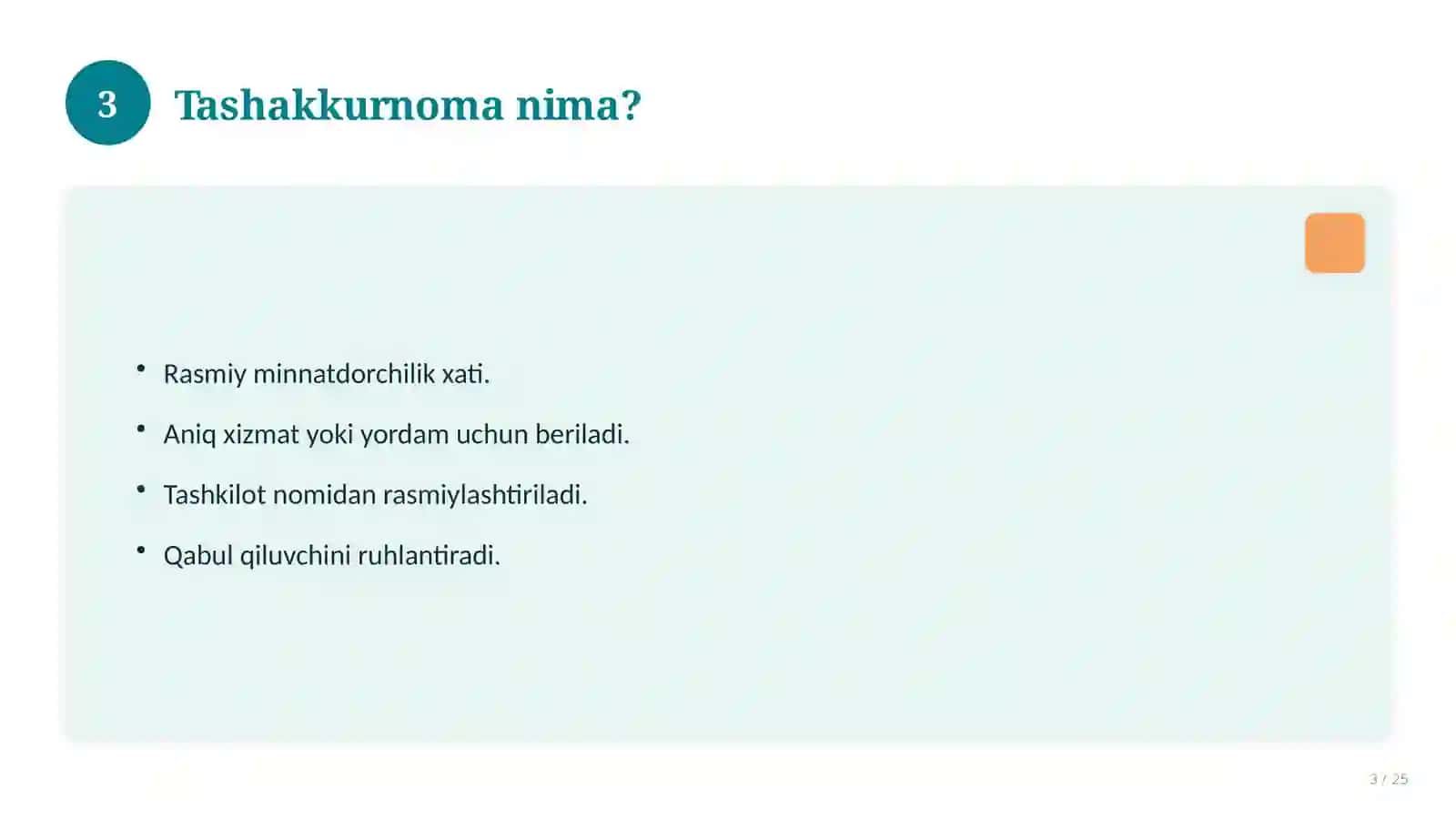 O'qituvchi uchun tashakkurnoma 3