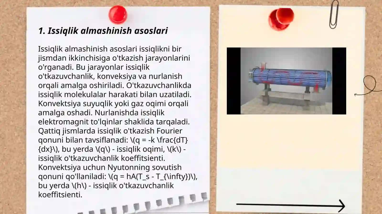 Issiqlik almashinish asoslari 3