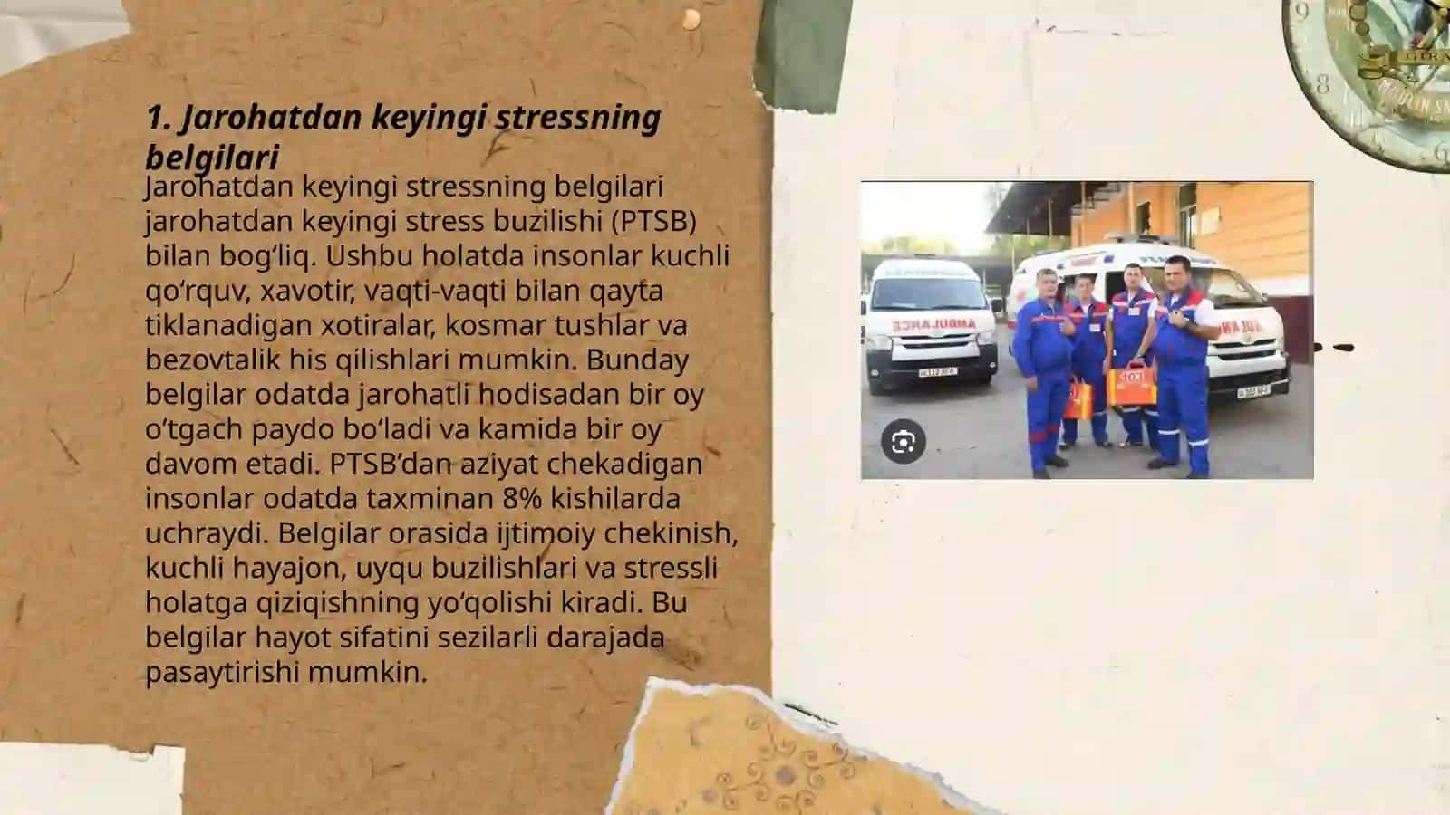 Jarohatdan keyingi stress holatida shoshilinch yordam koʻrsatish 3