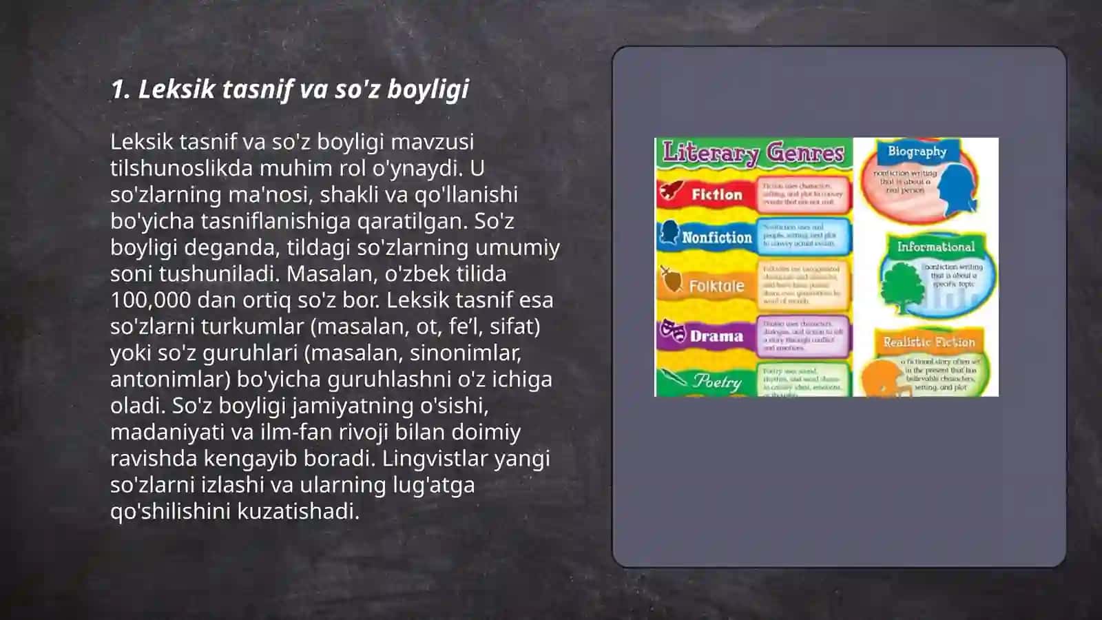 Adabiy til. Leksik fonetik morfologik hamda sintaktik uslubiyat 3