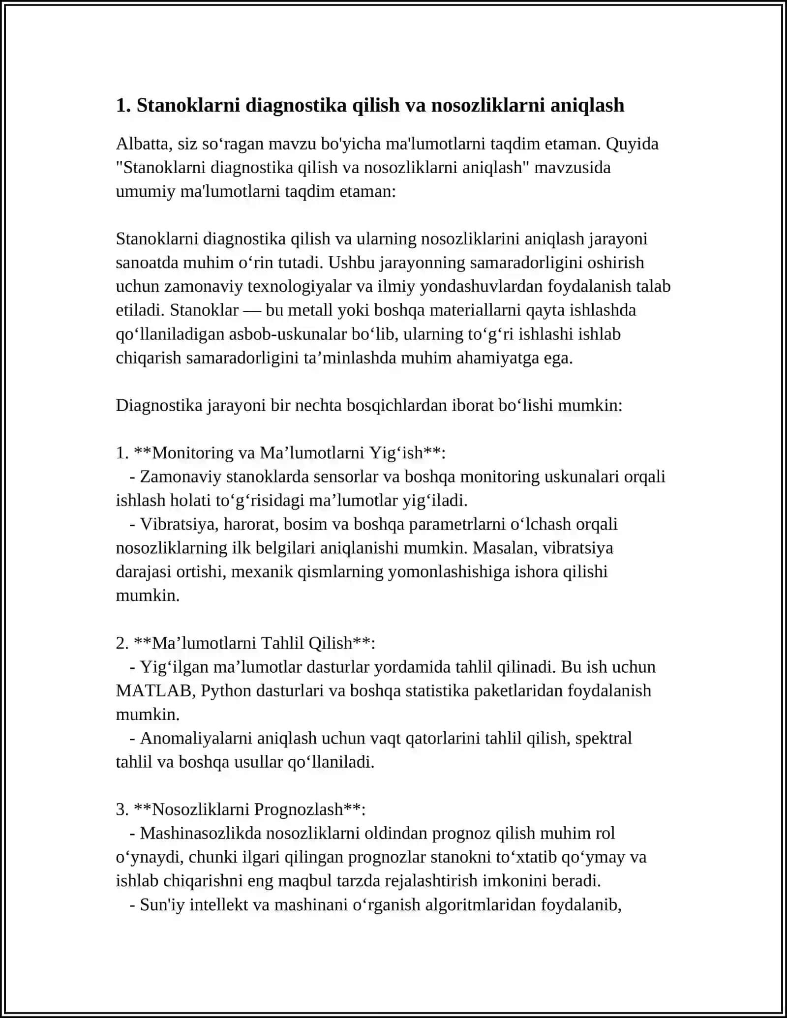 Navoiy davlat konchilik va texnologiyalar unversiteti mustaqil ish 3