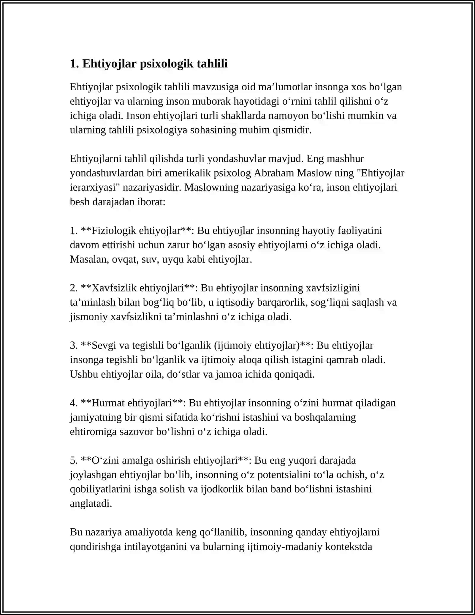 EHTIYOJ VA QIZIQISHLARNING PSIXOLOGIK TANSIFI 3