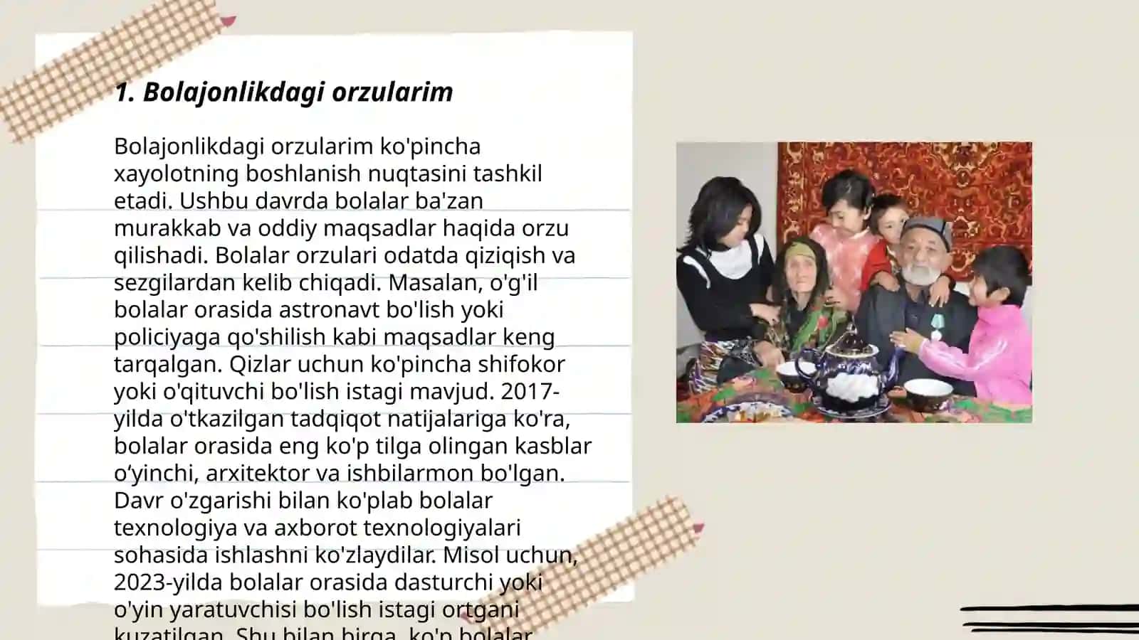 Bolajonlikdagi orzularim 3