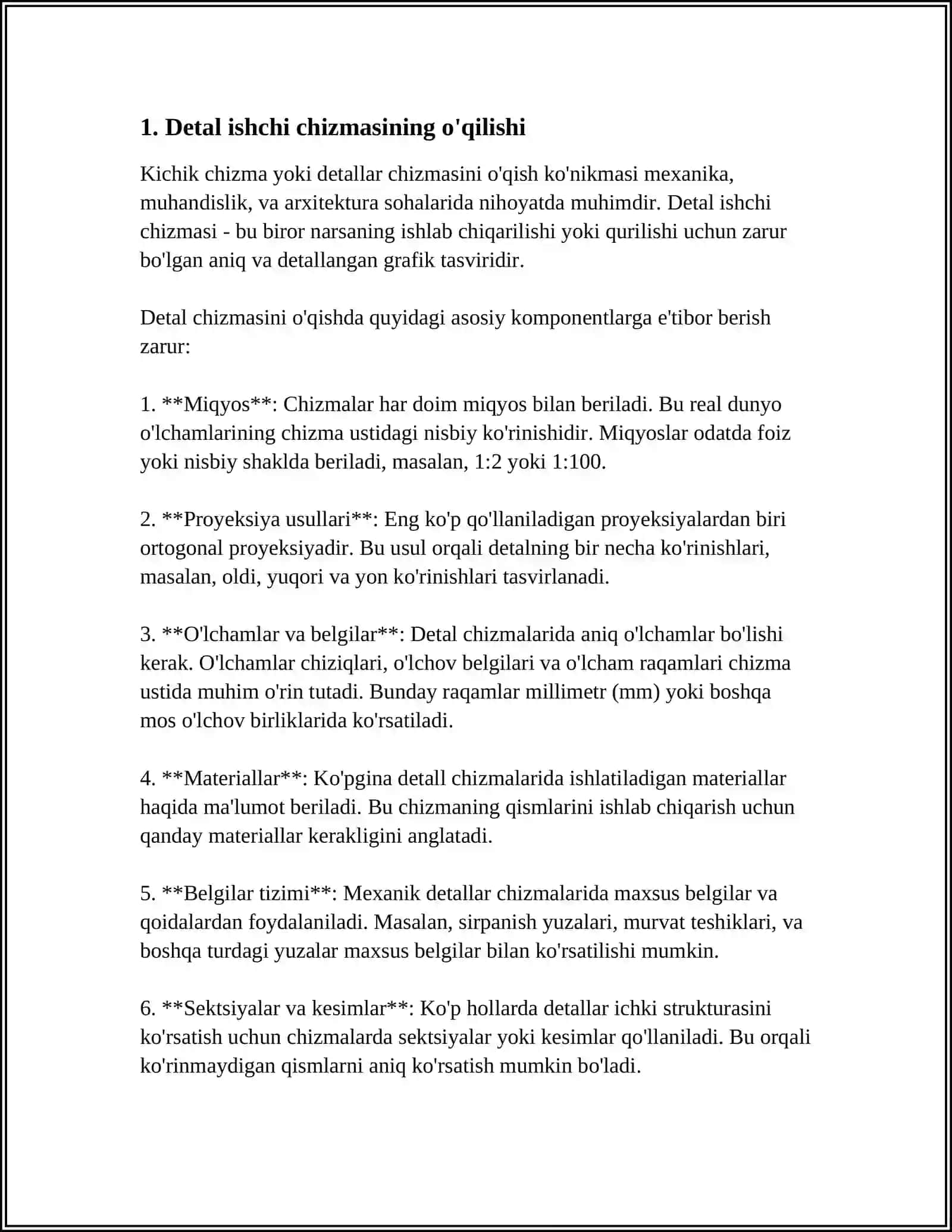 DETAL ISHCHI CHIZMASINI TEXNOLOGIK TAHLILI 3