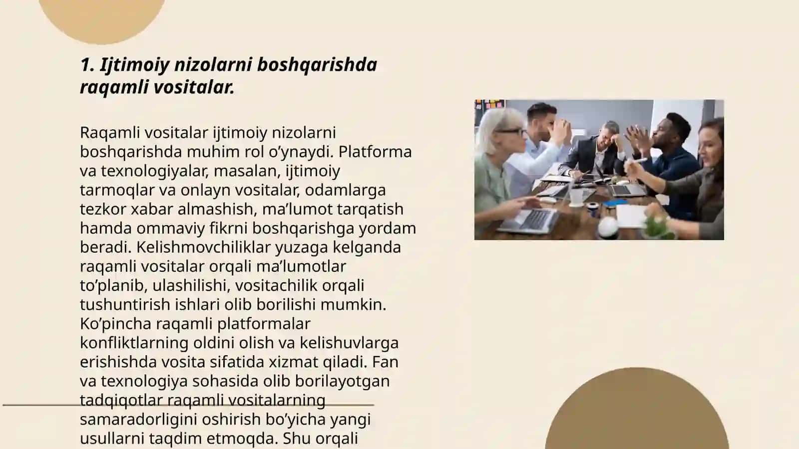 Ijtimoiy nizolarni boshqarishning zamonaviy texnologiyalari 3