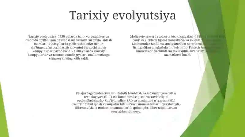 Moliyaviy Sektorda Axborot Texnologiyalarining Rivojlanishi 3