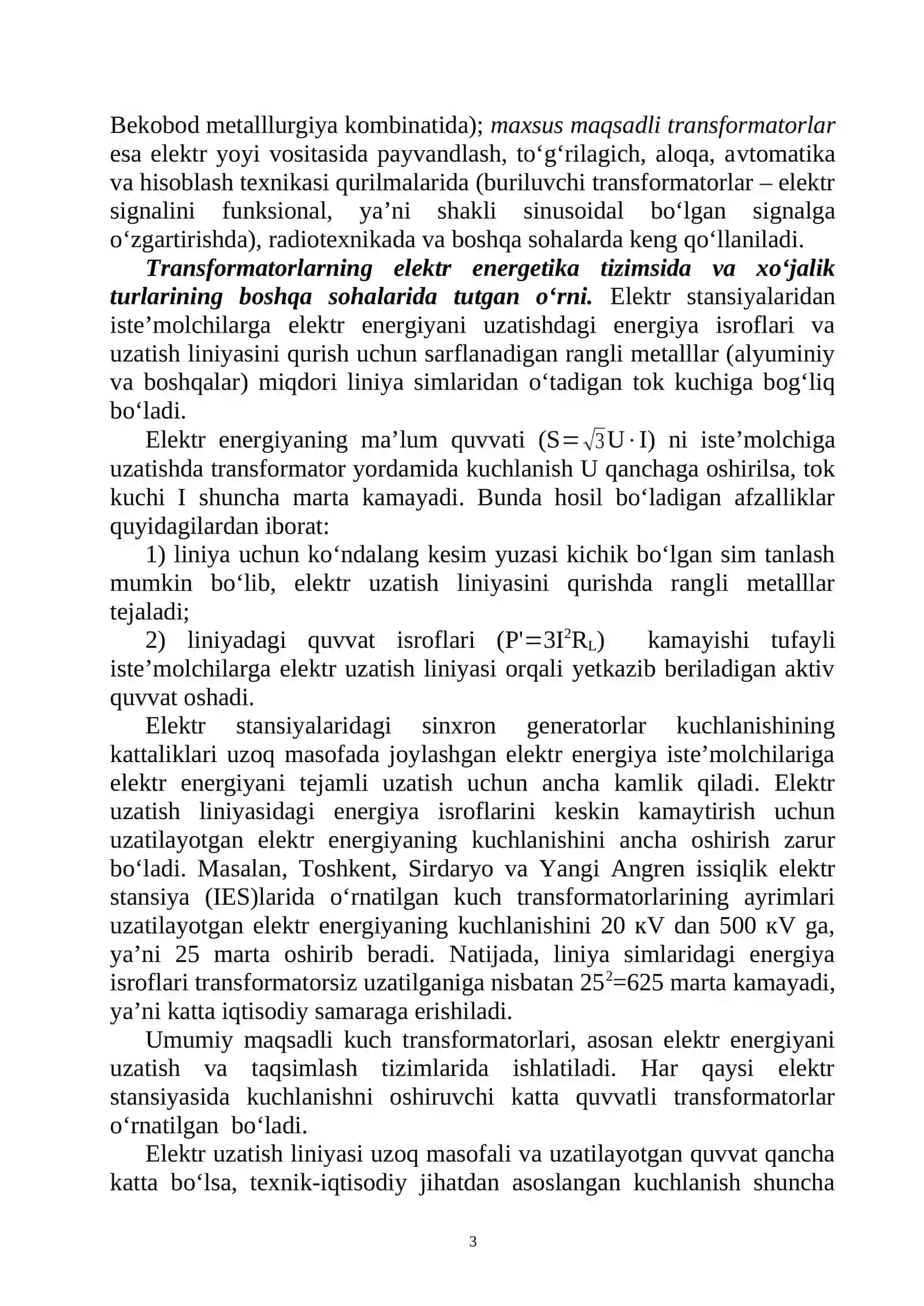 Elеktr mashinalari transformatorlar qismi bo‘yicha dasturlash loyihasini tuzish 3