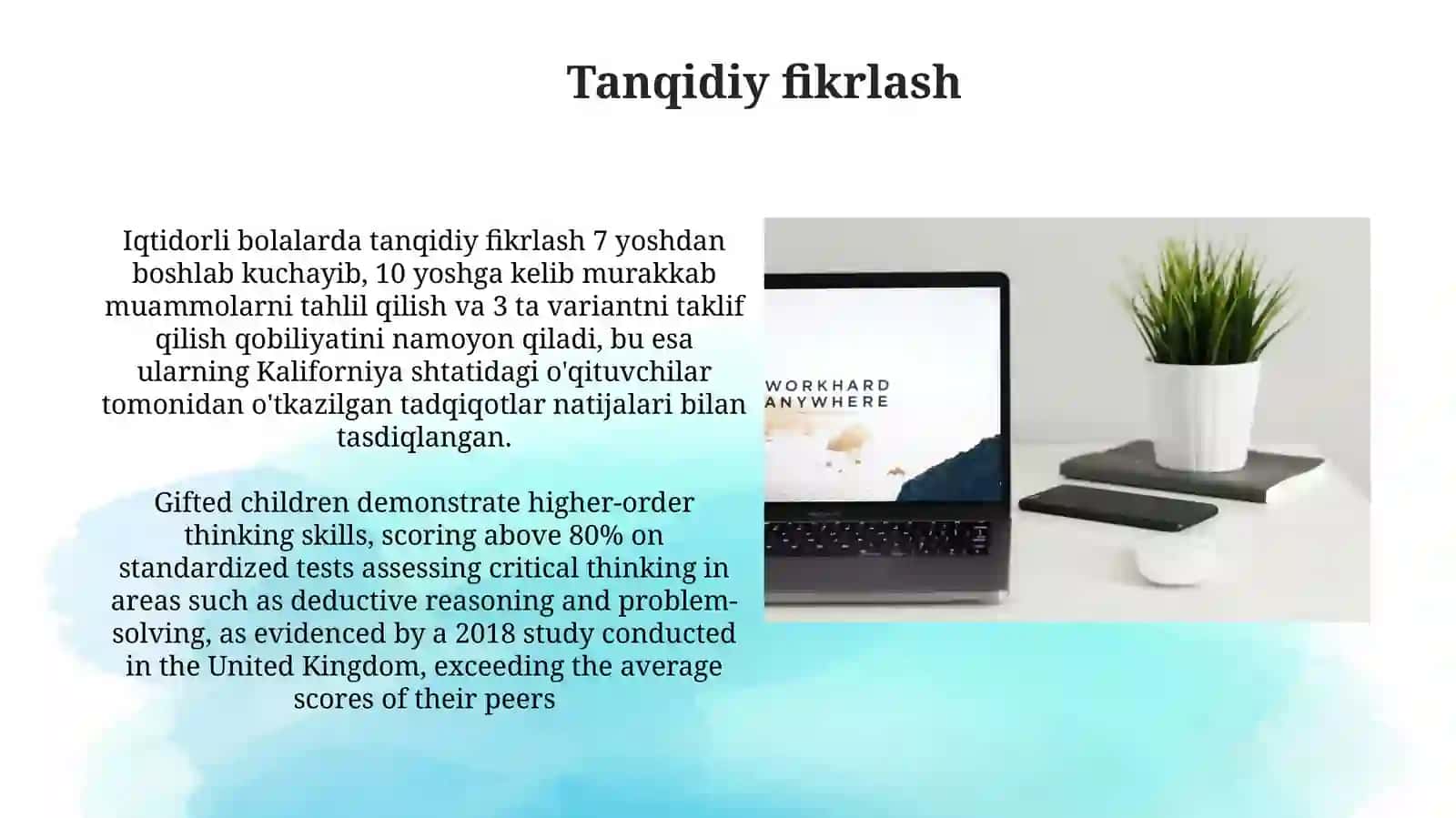 Iqtidorli bolalarda o'yin,mehnat,o'quv faoliyatining psixologik xarakteristikasi 3