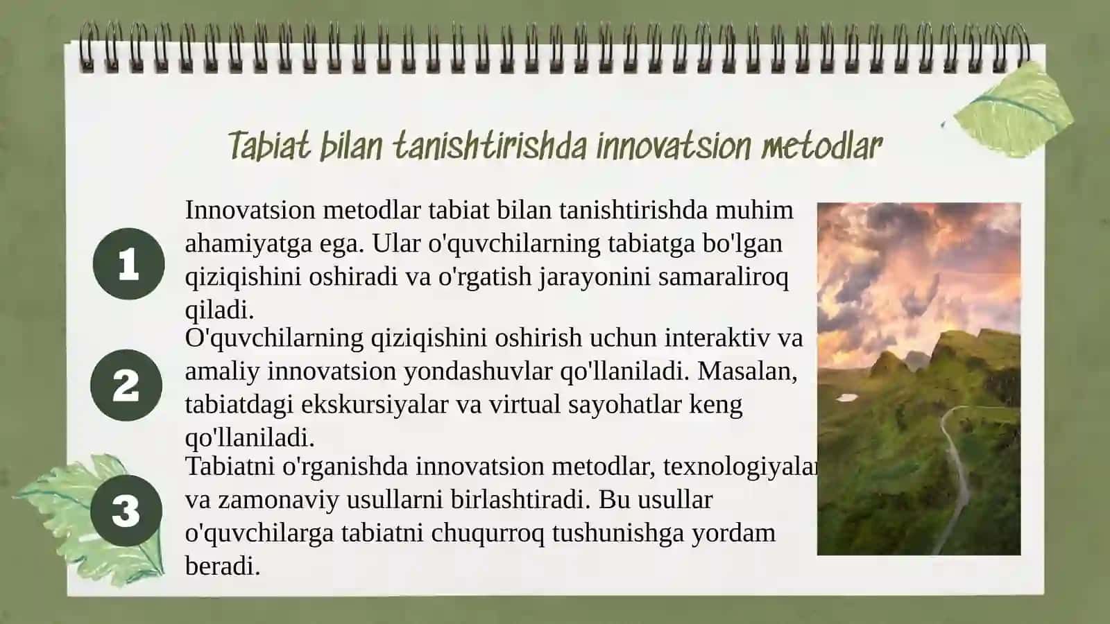 MTT da bolalarni tabiat bilan tanishtirish metodvavositalari 3
