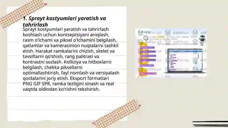 Sprayt kostyumlari va vaqt bilan ishlash 3