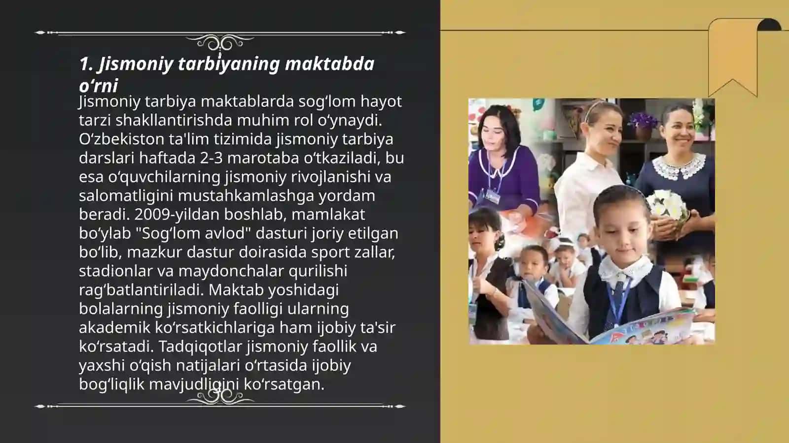 Maktab oʻquvchilari jismoniy tarbiyasining oʻziga xos xususiyatlari tavsifi 3