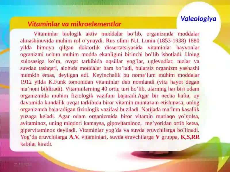Vitaminlar va mikroelementlar 3