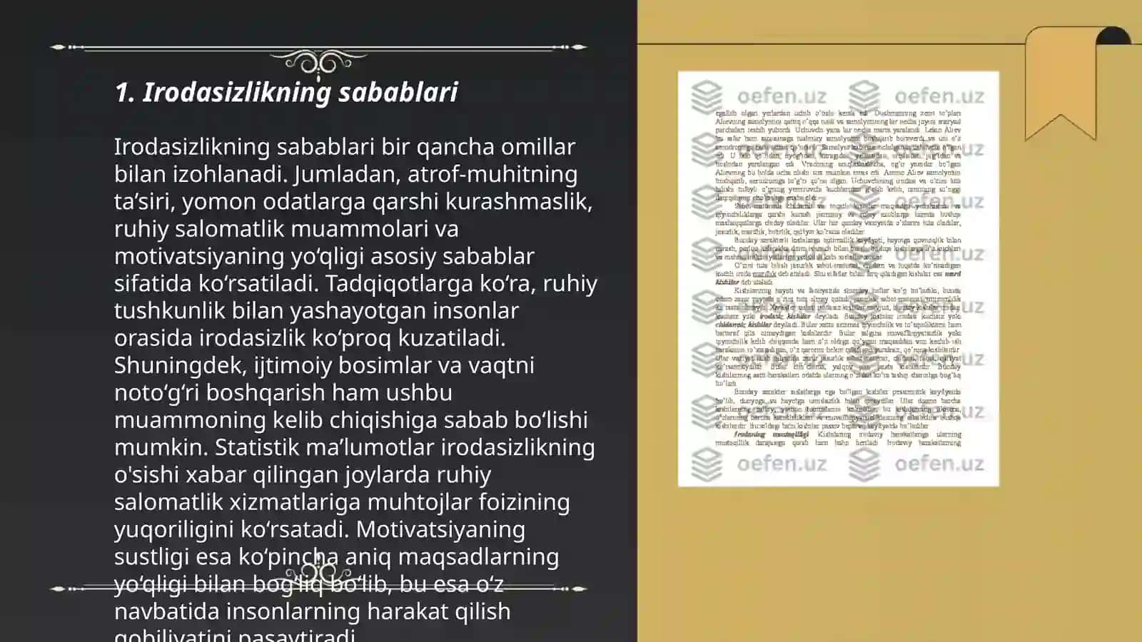 Irodaning buzilishi. Irodasizlik xulq-atvori 3
