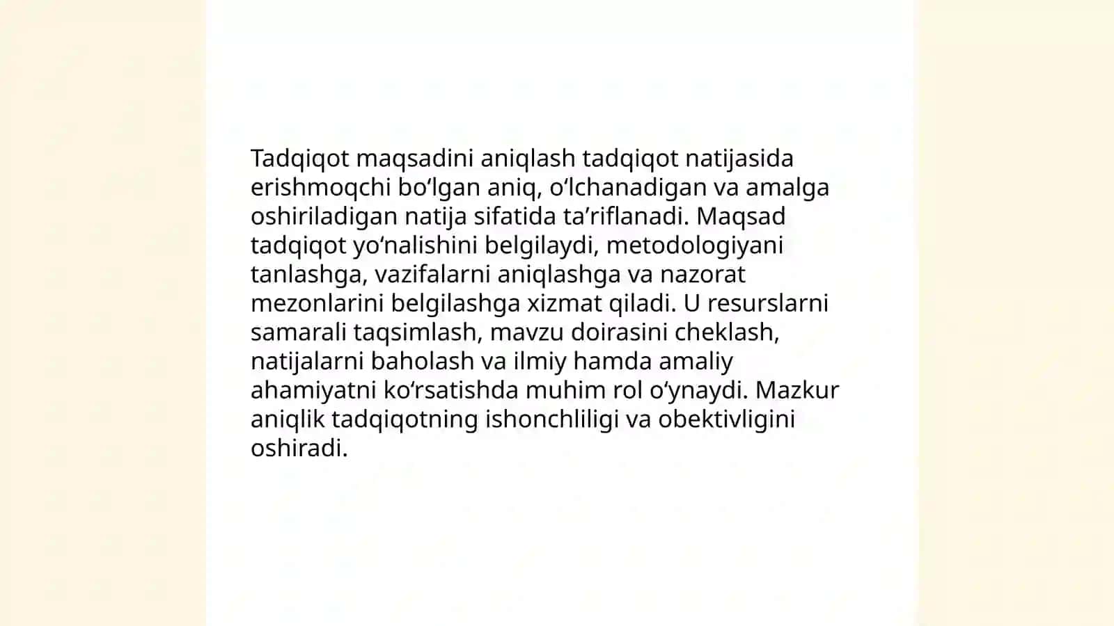 Tadqiqot maqsadi, vazifalari, obyekti va predmeti 3