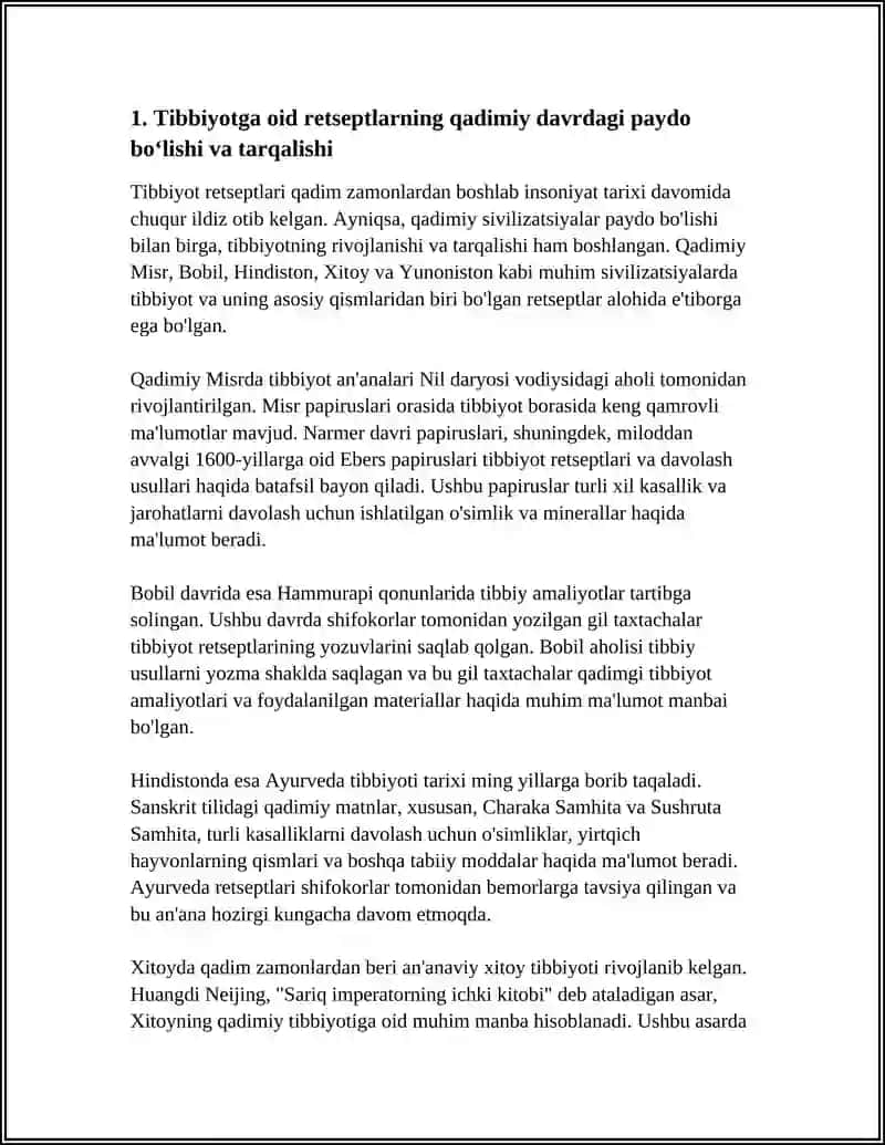 TIBBIYOTGA OID RETSEPT TARIXI 3
