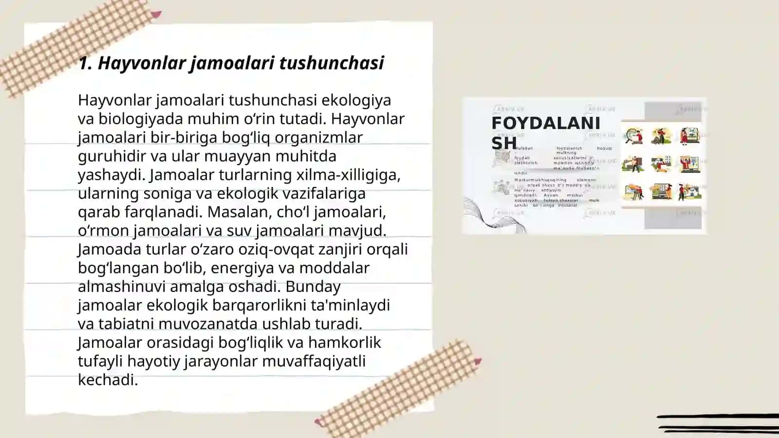 Hayvonlar jamoalari tushunchasi 3