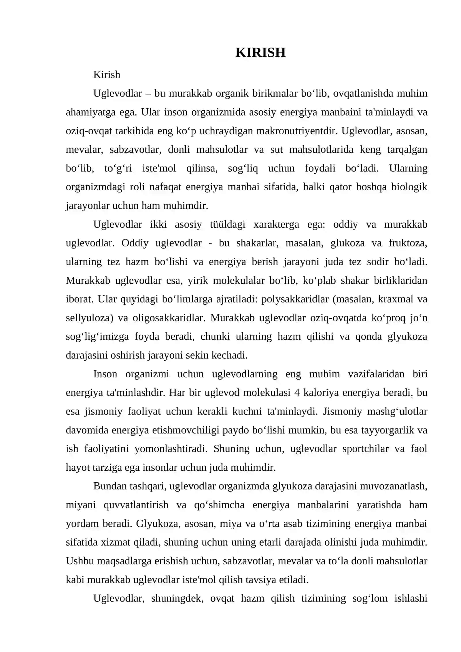 UGLEVODLARNING OVQATLANISHDAGI AHAMIYATI 3