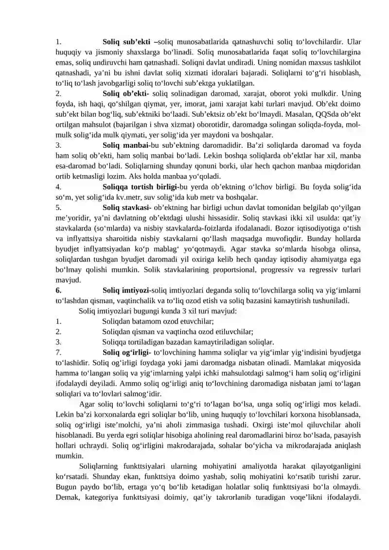 SOLIQLARNING IQTISODIY MOHIYATI VA SOLIQ TIZIMI 3