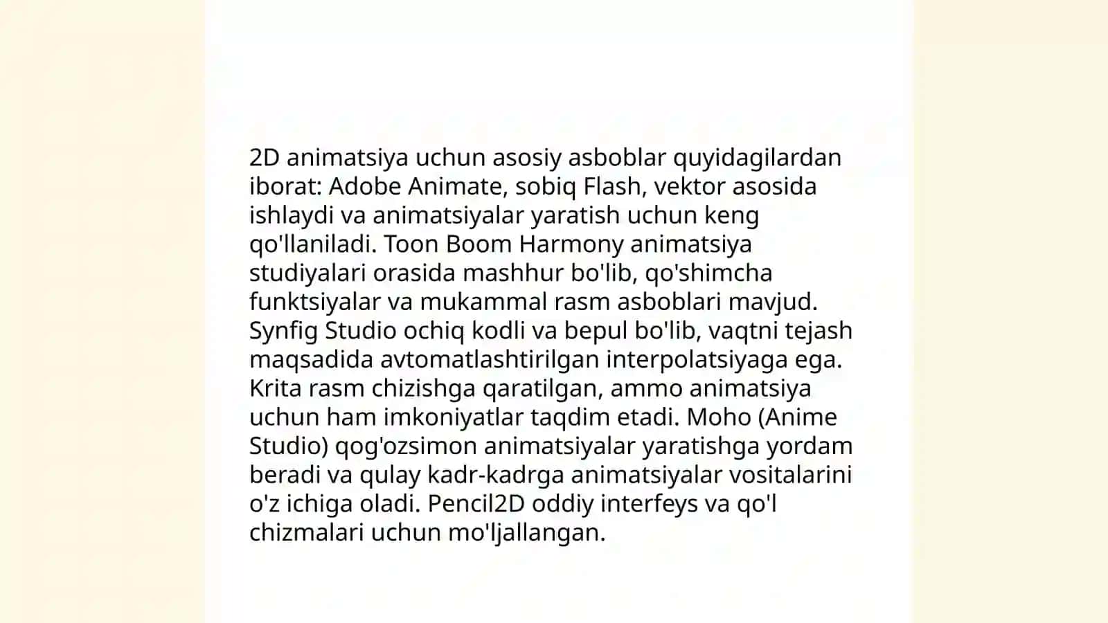 Toon Boom dasturida amaliy loyiha 3