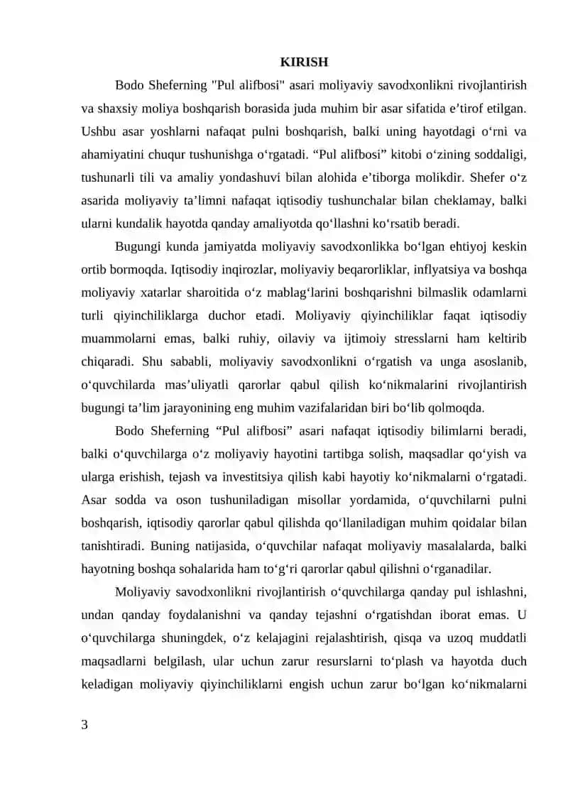 BODO SHEFERNING PUL ALIFBOSI ASARI 3