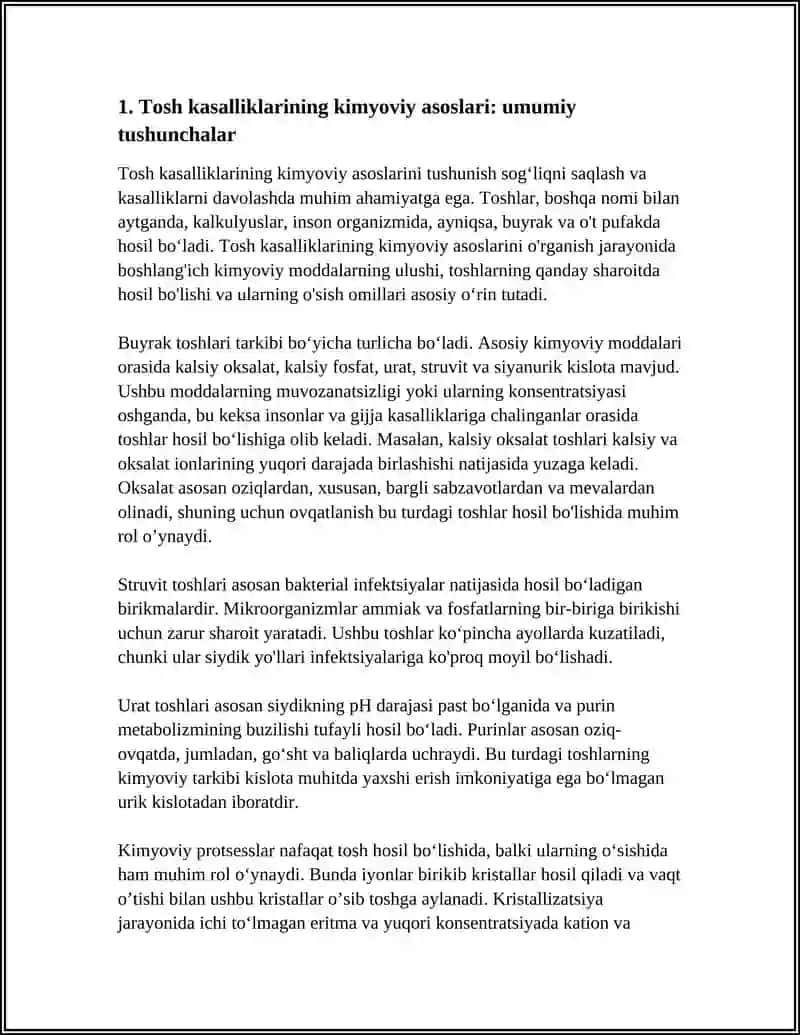 TOSH KASALLIKLARINING KIMYOVIY ASOSLARI 3
