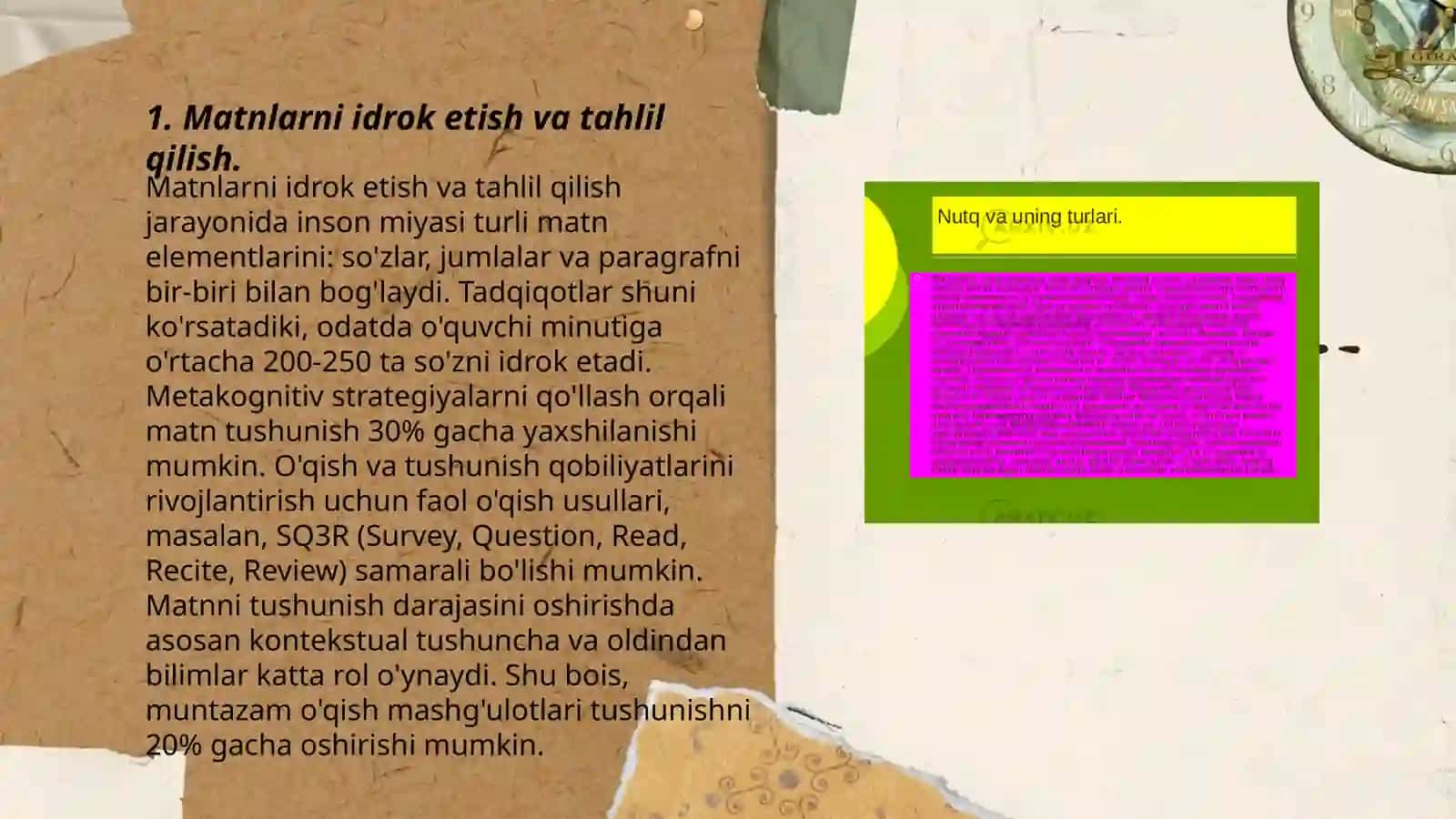 Og'zaki va yozma matnlarni ovozlashtirish va og'zaki ma'lumotlarni matnga o'tkazish tamoyillari 3