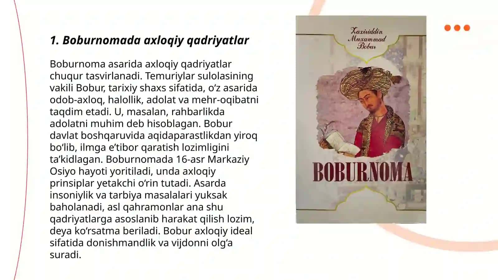 Boburnoma va uning tarbiyaviy ahamiyati 3