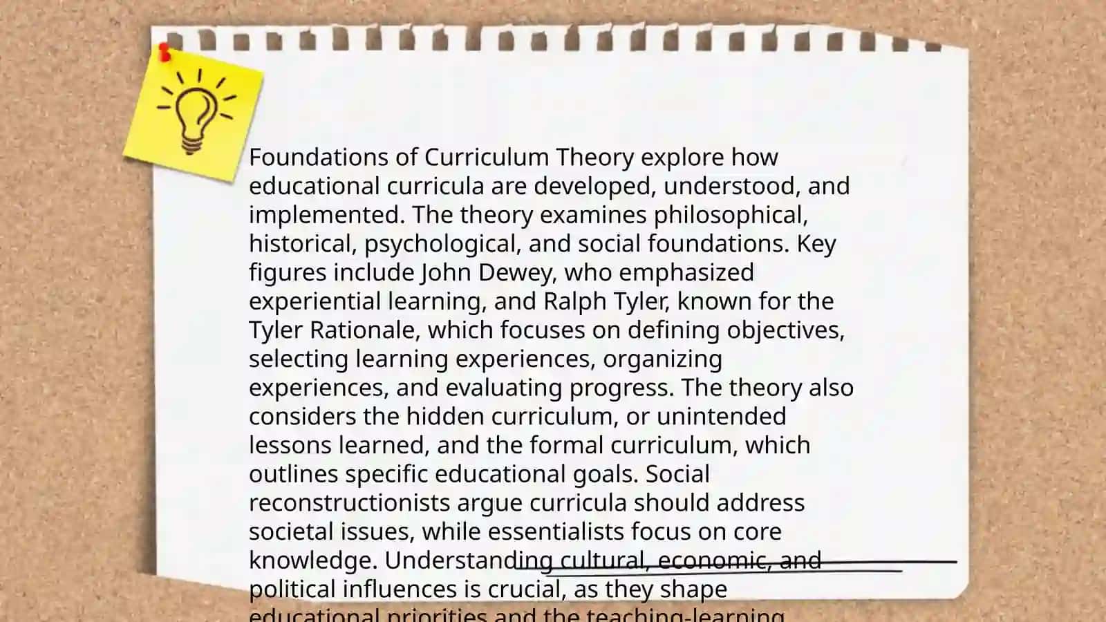 Foundations of Curriculum Theory 3