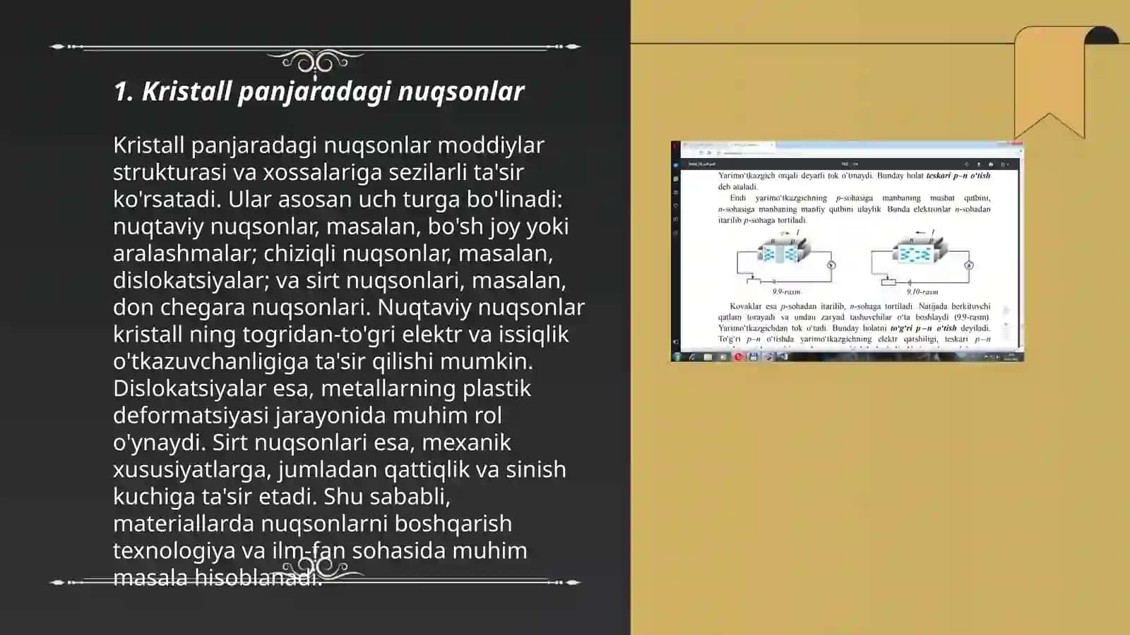 Yarim otkazgichlarning kristal tuzlishdagi nuqsonlar 3