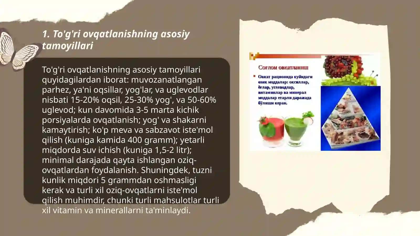 G'ofurova Kamolaning sog'lom turmush tarzidan taqdimoti 3