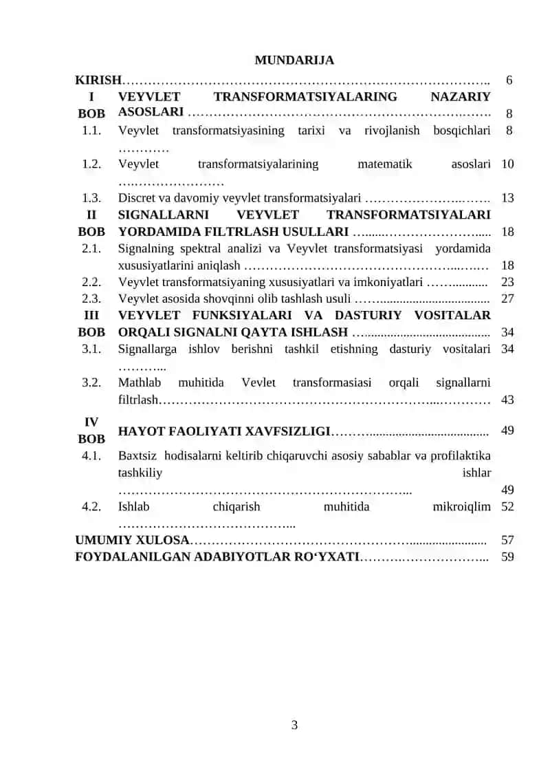 Veyvlet funksiyalar yordamida signallarni filtrlash va o‘zgartirish usullarini o‘rganish 3