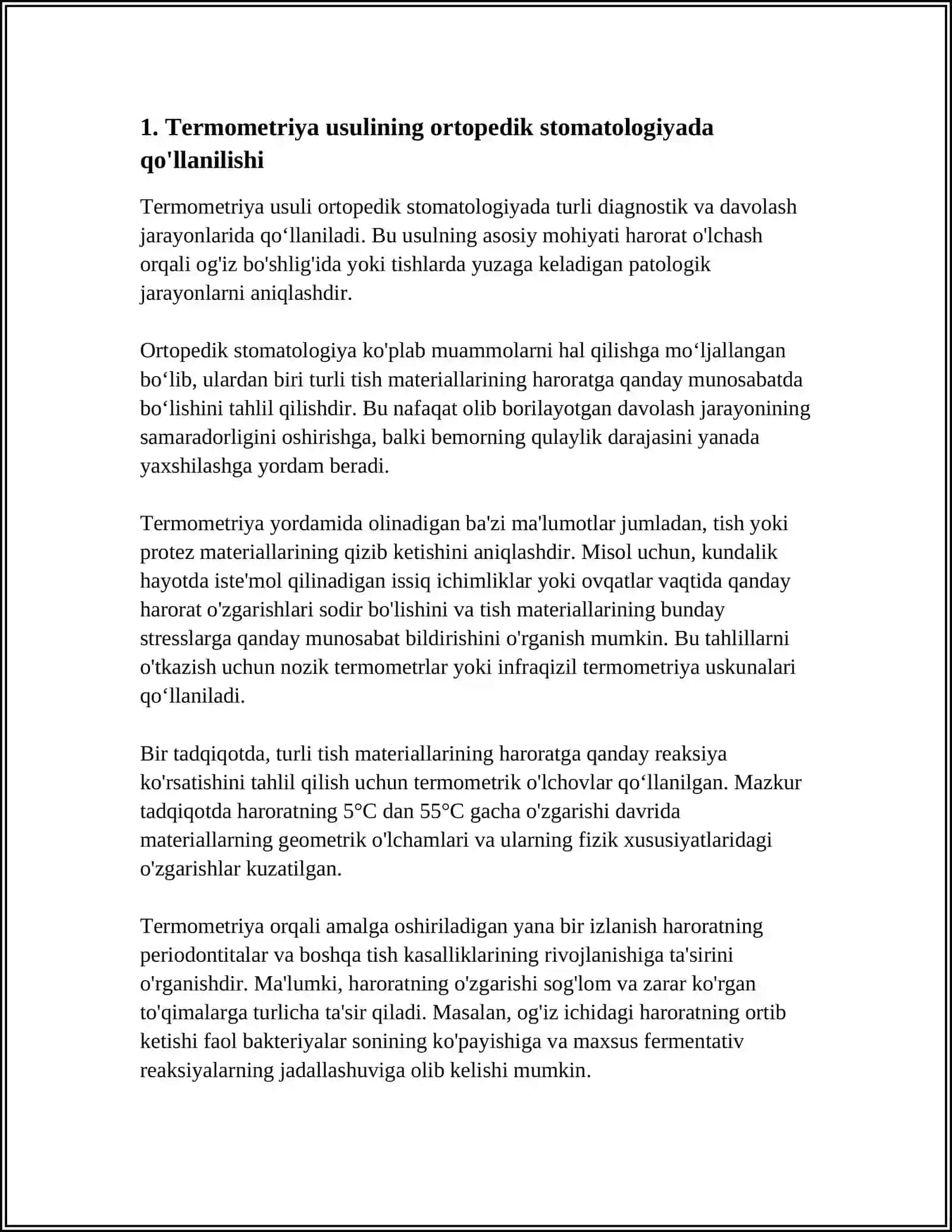 ORTOPEDIK STOMATOLOGIYA KLINIKASIDA BEMORLAR UCHUN QO'SHIMCHA TADQIQOT USULLARI 3