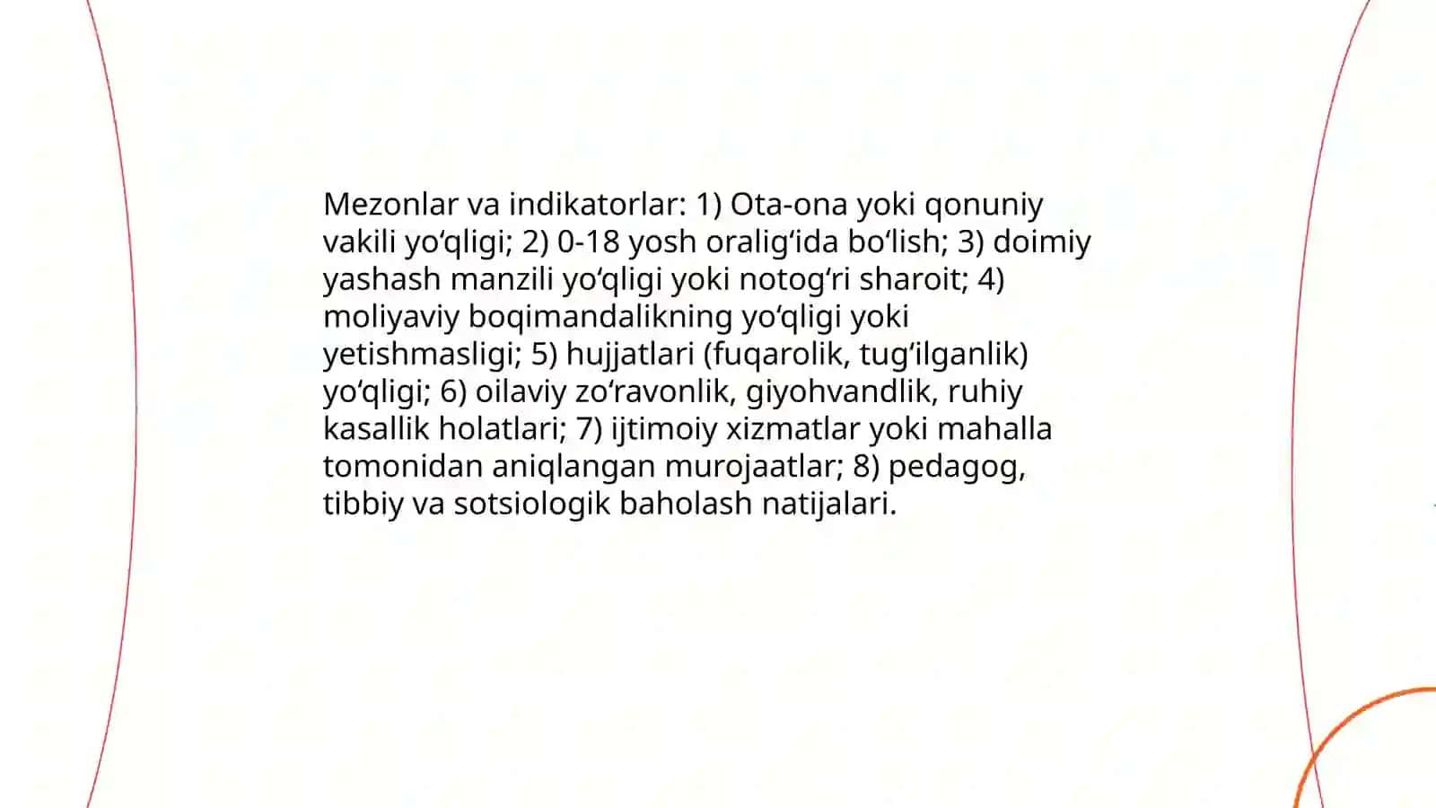 Ota-ona qaramog'idan mahrum bo‘lgan bolalarni aniqlash va joylashtirish 3