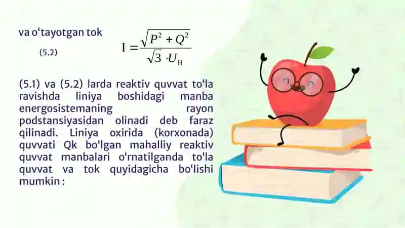 KOMPENSATSIYA QILANADIGAN REAKTIV QUVVAT MIQDORINI ANIQLASH 3